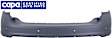 2014 Ford Edge - Rear, Upper Primed Bumper Cover, CAPA Certified