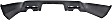 2011-2015 Ford Explorer - Rear, Lower Bumper Cover, Textured, For Models With Tow Package, Except Police Model, Without Parking Aid Sensor Holes, CAPA Certified