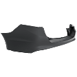 Rear Primed Bumper Cover, Without Parking Aid Sensor Holes, CAPA Certified