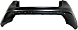 Rear Primed Bumper Cover, Sedan, Without Parking Aid Sensor Holes