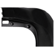 Rear Primed Bumper Cover, Without Tow Hook, Without Parking Aid Sensor Holes, CAPA CERTIFIED