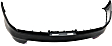 2014 Ford Police Interceptor Sedan - Rear Primed Bumper Cover, For Models Without Parking Aid Sensor, CAPA Certified