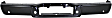 2006 Ford F-150 - Step Bumper, For Models With Rear Object Sensor Holes, Production Date To August 08 2005, Powdercoated Black, Face Bar Only; With pad provision, Without mounting bracket(s)