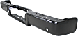 2006 Ford F-150 - Step Bumper, For Models With Rear Object Sensor Holes, Production Date To August 08 2005, Powdercoated Black, Face Bar Only; With pad provision, Without mounting bracket(s)