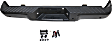 Step Bumper, Powdercoated Black Face Bar and Pads Without mounting bracket(s)