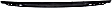 Rear, Driver or Passenger Side Bumper Trim, Textured Black
