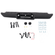 1997 Ford Ranger - Step Bumper, Fleetside, Powdercoated Black, Face Bar and Pads, With mounting bracket(s)