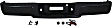 2006 Ford F-150 - Step Bumper, For Models Without Rear Object Sensor Holes, Powdercoated Black, Face Bar and Pads, Without mounting bracket(s)