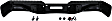 2006 Ford F-150 - Step Bumper, For Models Without Rear Object Sensor Holes, Powdercoated Black, Face Bar and Pads, Without mounting bracket(s)