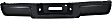 2006 Ford F-150 - Step Bumper, For Models Without Rear Object Sensor Holes, Production Date From August 8 2005, Powdercoated Black, Face Bar and Pads, Without mounting bracket(s)