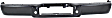 2007 Ford F-150 - Step Bumper, For Models Without Rear Object Sensor Holes, Powdercoated Black, Face Bar Only; With pad provision, Without mounting bracket(s)
