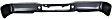 2007 Ford F-150 - Step Bumper, For Models Without Rear Object Sensor Holes, Powdercoated Black, Face Bar Only; With pad provision, Without mounting bracket(s)