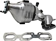 2003 Ford Escape XLT - Front, Passenger Side Catalytic Converter, 3.0L 6Cyl, Federal EPA Standard, 46-State Legal (Cannot ship to CA, CO, NY or ME), Manifold Unit, Direct Replacement Series