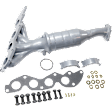 Front Catalytic Converter, Federal EPA Standard, 46-State Legal (Cannot ship to CA, CO, NY or ME), With Integrated Exhaust Manifold, 2.3L Engine