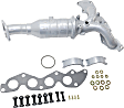 Front Catalytic Converter, Federal EPA Standard, 46-State Legal (Cannot ship to CA, CO, NY or ME), With Integrated Exhaust Manifold, 2.3L Engine
