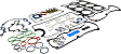 Engine Gasket Set, Overhaul, 6 Cyl., 4.0L Engine, SOHC, 12 Valves