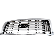 Grille, Chrome Shell and Insert, XLT Model, CAPA CERTIFIED