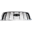 Grille, Chrome Shell and Insert, XLT Model, CAPA CERTIFIED