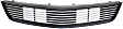 Upper Grille Assembly, Black Shell with Chrome Insert, GT Model, 8 Cyl., 5.0L Engine