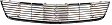Upper Grille Assembly, Black Shell with Chrome Insert, GT Model, 8 Cyl., 5.0L Engine