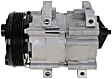 1991 Ford E-150 Econoline Club Wagon - A/C Compressor, Replaces FS10 Compressor, With Clutch, 6-Groove Pulley, 8 Cyl 5.0L