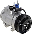 2008 Ford Explorer Sport Trac - A/C Compressor, For Models With FS20 Compressor Type, With Rear AC, With Clutch, 6-Groove Pulley, 8 Cyl 4.6L