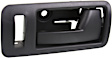 Front, Passenger Side Black Interior Door Handle