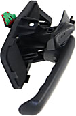 Front, Passenger Side Textured Black Interior Door Handle
