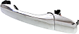 Front, Passenger Side or Rear, Driver or Passenger Side Chrome Exterior Door Handle, Without Key Hole