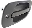 Front, Passenger Side Exterior Door Handle, Black, With Key Hole, 125 Model