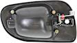 Front, Passenger Side Exterior Door Handle, Black, With Key Hole, 125 Model