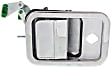 Front, Driver Side Chrome Exterior Door Handle, With Key Hole