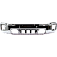 Front Bumper, Chrome, With Parking Aid Sensor Holes, Without Mounting Brackets, CAPA CERTIFIED