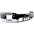 Front Bumper, Chrome, With Parking Aid Sensor Holes, Without Mounting Brackets, CAPA CERTIFIED