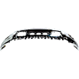 Front Bumper, Chrome, With Parking Aid Sensor Holes, Without Mounting Brackets, CAPA CERTIFIED