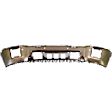 Front Bumper, Chrome, With Parking Aid Sensor Holes, Without Mounting Brackets, CAPA CERTIFIED