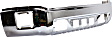 Front Bumper, Chrome, Without Mounting Brackets, Without Parking Aid Sensor Holes