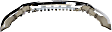 Front Bumper, Chrome, Without Mounting Brackets, Without Parking Aid Sensor Holes