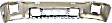 Front Bumper, Chrome, Without Mounting Brackets, Without Parking Aid Sensor Holes