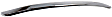 Front, Driver or Passenger Side, Lower Bumper Trim, Chrome