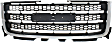 2011-2014 GMC Sierra 2500 HD - Upper Grille Assembly, Chrome Shell with Textured Black Insert