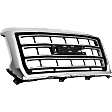 Upper Grille Assembly, Chrome Shell with Textured Black Insert