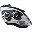 Passenger Side Headlight, with Bulb, Halogen, Blue Lens (1st Design), 6 Cyl., 3.6L Engine
