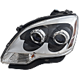 2009 GMC Acadia - Driver Side Halogen Headlight, With bulb(s), with Blue Lenses, OE Replacement