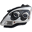 2009 GMC Acadia - Driver Side Halogen Headlight, With bulb(s), with Blue Lenses, OE Replacement