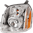 2012 GMC Yukon - Driver Side Halogen Headlight, With bulb(s), OE Replacement