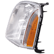 Driver Side Headlight, with Bulb, Halogen, Denali Model, CAPA Certified
