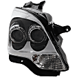 Passenger Side Headlight, with Bulb, Halogen, Clear Lens (2nd Design), 6 Cyl., 3.6L Engine, CAPA Certified