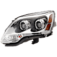 Driver Side Headlight, with Bulb, Halogen, Clear Lens (2nd Design), 6 Cyl., 3.6L Engine