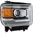 Passenger Side Headlight, with Bulb, LED, Clear Lens